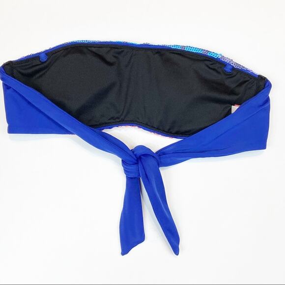 Victoria’s Secret Sequin Bikini Top Sz XS - Picture 2 of 3